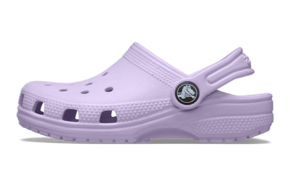 Детские сандалии Crocs Classic Clog, нескользящие, износостойкие, легкие, светло-фиолетовые, для детей, 206991-530 33-34