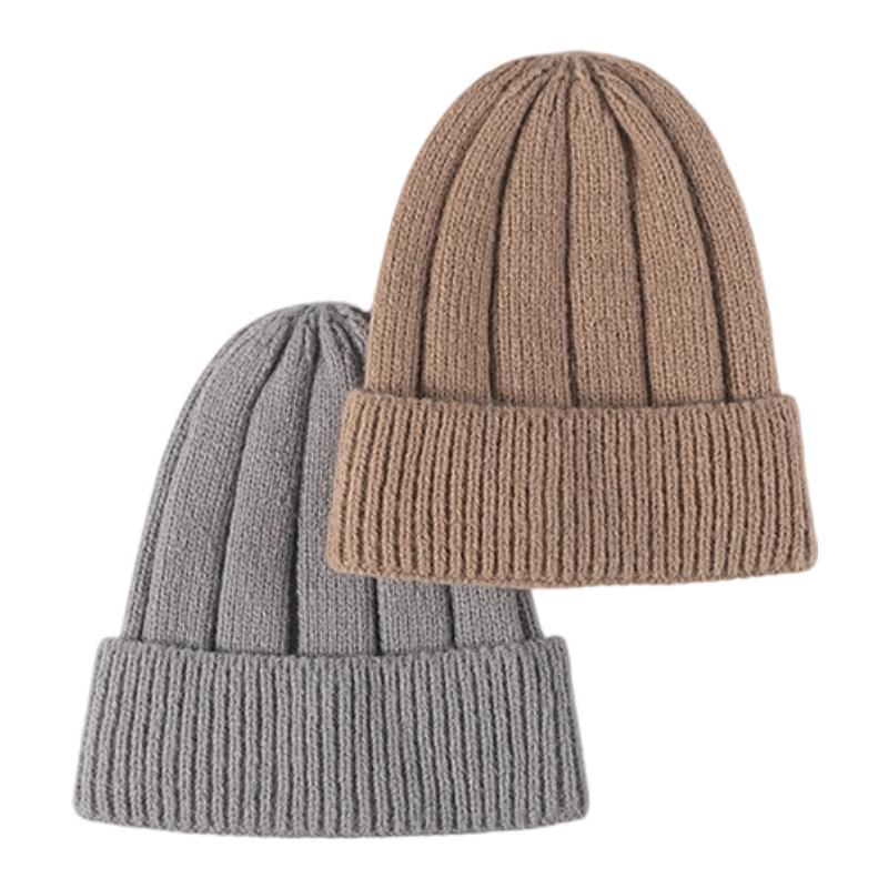 Men's Knitted Ear Protection Earmuffs Cap Knitted Hat Custom Beanie Logo Jacquard Print Beanie Warm Beanie for Women