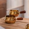 RVS Schenkbekers Met Houten Handvat Chocolade Smeltpan Perfect Voor Koffie En Chocolade Smelten