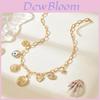 Devil Eye Heart Lock Necklace With Vintage Relief Star Moon Sunflower For Women