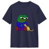 Unisex Tshirt Pepe The Frog Leisure Pure Cotton Tee Shirt Short Sleeve T Shirt Crew Neck Clothes Printed