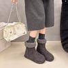 Women's lightweight comfortable thick sole cold warm padded snow boots non-slip wear outdoor sports mid-calf cotton boots