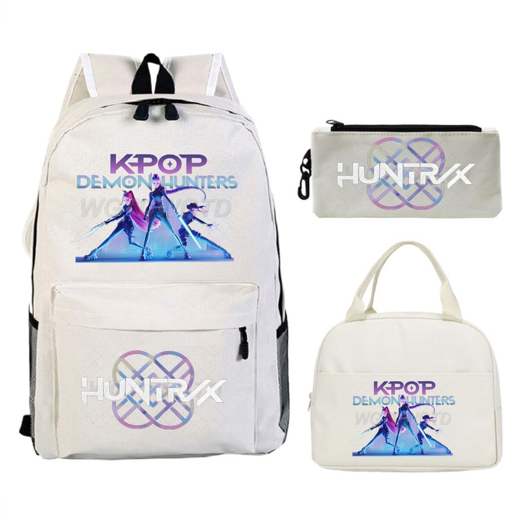 Animation Cartoon With Peripheral Printing Children'S Spine Backpack Set, Primary And Secondary School Student Leisure Schoolbag