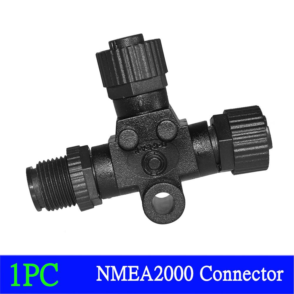 1 шт./2 шт./4 шт. NMEA 2000 3-портовый многопортовый Т-образный коннектор Стартовый комплект 0~190 Ом Для адаптеров NMEA2000 Для лодок Морские аксессуары 1pc black