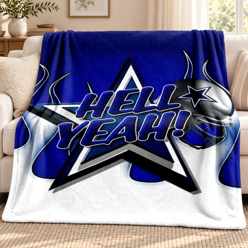 Dallas Cowboys blanket Flannel Blanket Soft Cozy Plush Throw for Sofa Bed Lightweight Home Decoration Outdoor camping