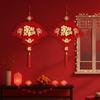 Handmade New Year Fu Character Pendants Flocking Red Fu Hanging Ornament  Spring Festival