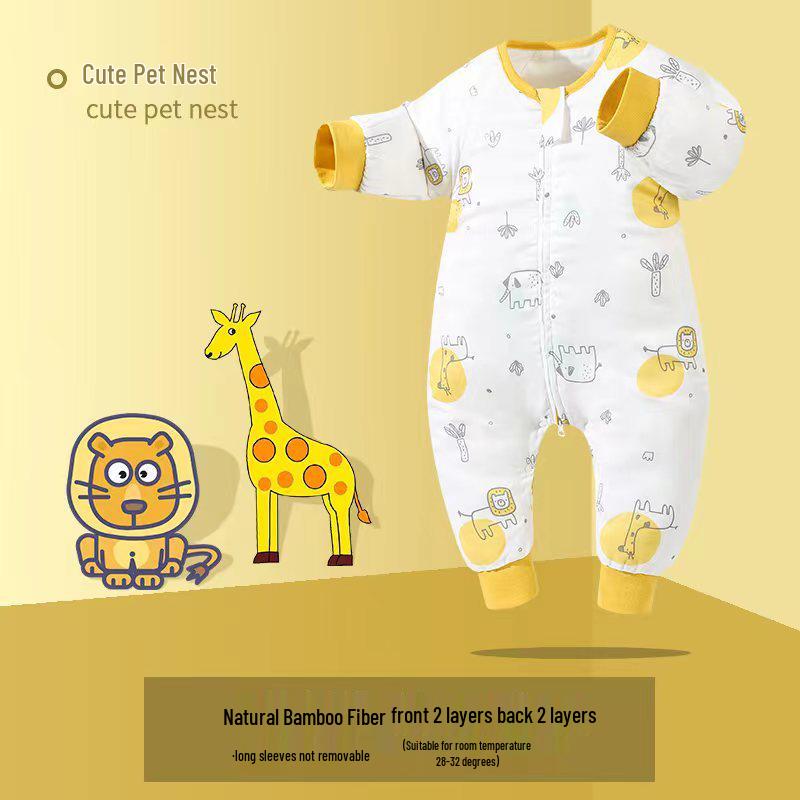 

Детский спальный мешок с раздельными ногами из бамбукового хлопка S