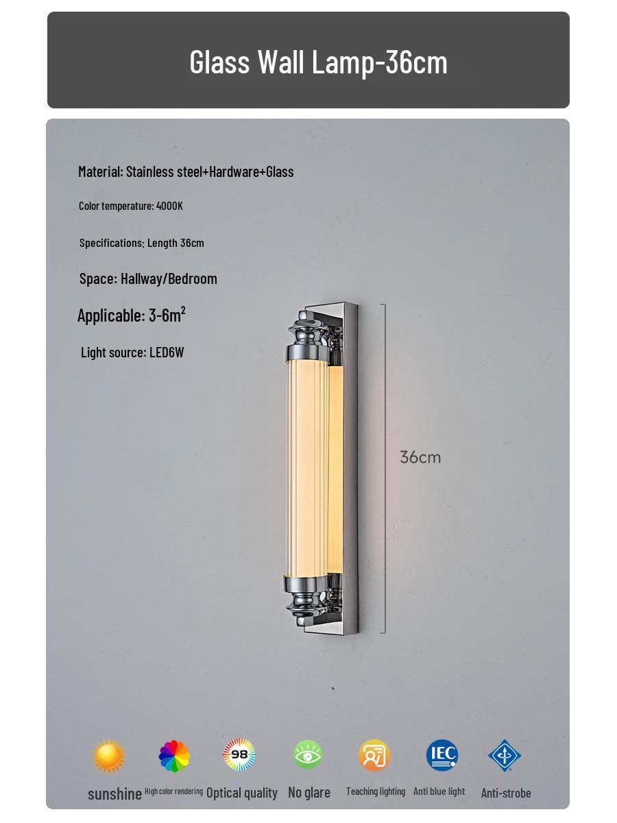 

Bauhaus Minimalist Long Strip Wall Light for Corridors and Bathrooms