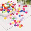 Vibrant 100pcs Mixed Colors Resin Buttons with 2 Holes, 9mm - Durable & Easy To Use for DIY Sewing & Crafts