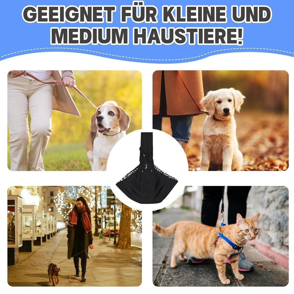 Pet Carrier Ergonomic Pet Carrying Pouch Sling Carrier For Cats For Small Medium Kitten Puppy Outdoor Traveling Walking Shopping