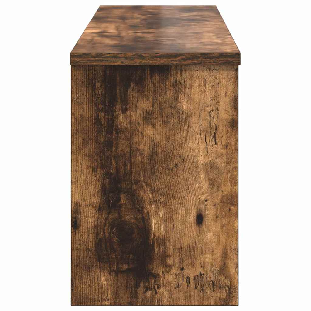 Wall Mounted Nightstand Smoked Oak 80 x 20 x 30 cm
