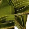 Used Matelasse Zip Around Wallet (12166) with Wrinkled L-shaped Zipper (5M1183 7940) Logo Metal Light Green Women's