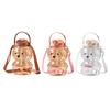 Garrafas de Água para Crianças à Prova de Vazamento Alça de Transporte Mochila Bico para Beber Urso Fofo Jarra de Água Escola Escritório Grande Capacidade
