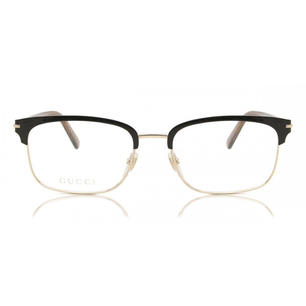 

Gucci Gg1448o 002 Men Eyeglasses Gold Black/56