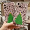 Phone Case: 2D flat design, fits iPhone 18 17 16 15 14 13 Pro, transparent corners protective case, Christmas cartoon, Christmas and Halloween gift