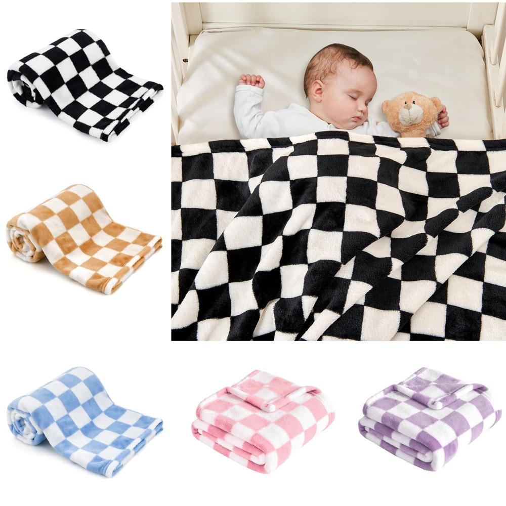 

Baby flannel blanket children thickened plush blanket soft coral fleece boy girl baby blanket 76 102cm різнокольоровий