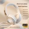 Low Latency Wireless ANC Over-Ear Bluetooth Headphones with Long Battery Life for Gaming