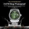 POEDAGAR Fashion High Quality Men Clock Waterproof Date Week Watch for Man Stainless Steel Luxury Quartz Watches + Box