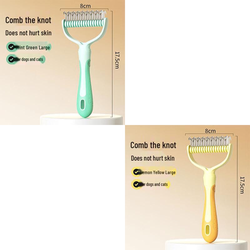 Qi e Pet De-matting and De-shedding Comb
