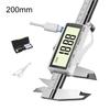 Rechargeable Electronic Digital Display Vernier Caliper (150/200/300mm), Stainless Steel, HD Full-Screen Caliper