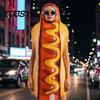 Kostým Jídlo s kapucí pro dospělé Rychlý kostým, Unisex Kostým s tématem Hot Dog Hamburger Hranolky Cosplay Oblečení na převlečení pro Halloween Sváteční večírek