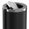 Stainless Steel Upright Flip-Top Waste Bin