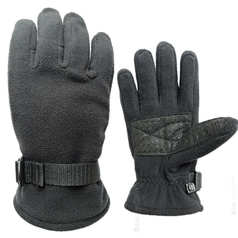 Meier Thickened, warm, and cold-proof ski gloves - windproof, fleece-lined, full-finger cycling gloves M чёрный