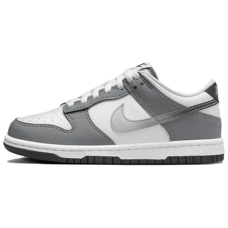 

Nike Dunk Low top Kids Skateboarding Shoes White Gray Teenagers Sneakers HM9617-001 36