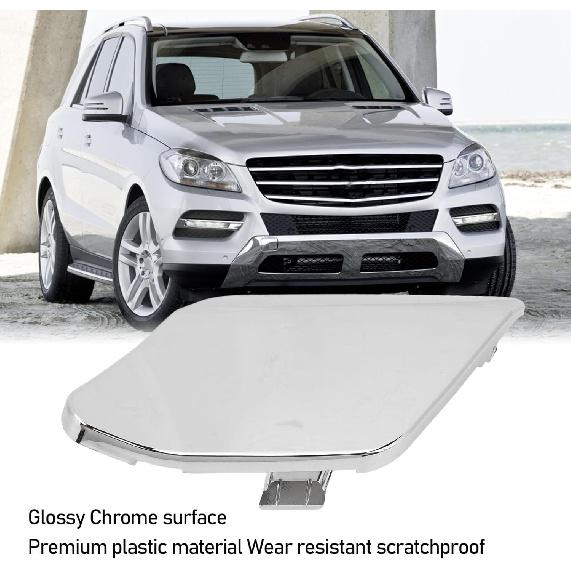 Chrome Front Bumper Tow Hook Cover Cap for ML350 ML250 ML400 2012-2015 | Towing Eye Cover with Glossy Finish | OE Part Numbers 1668851223 MB1029126