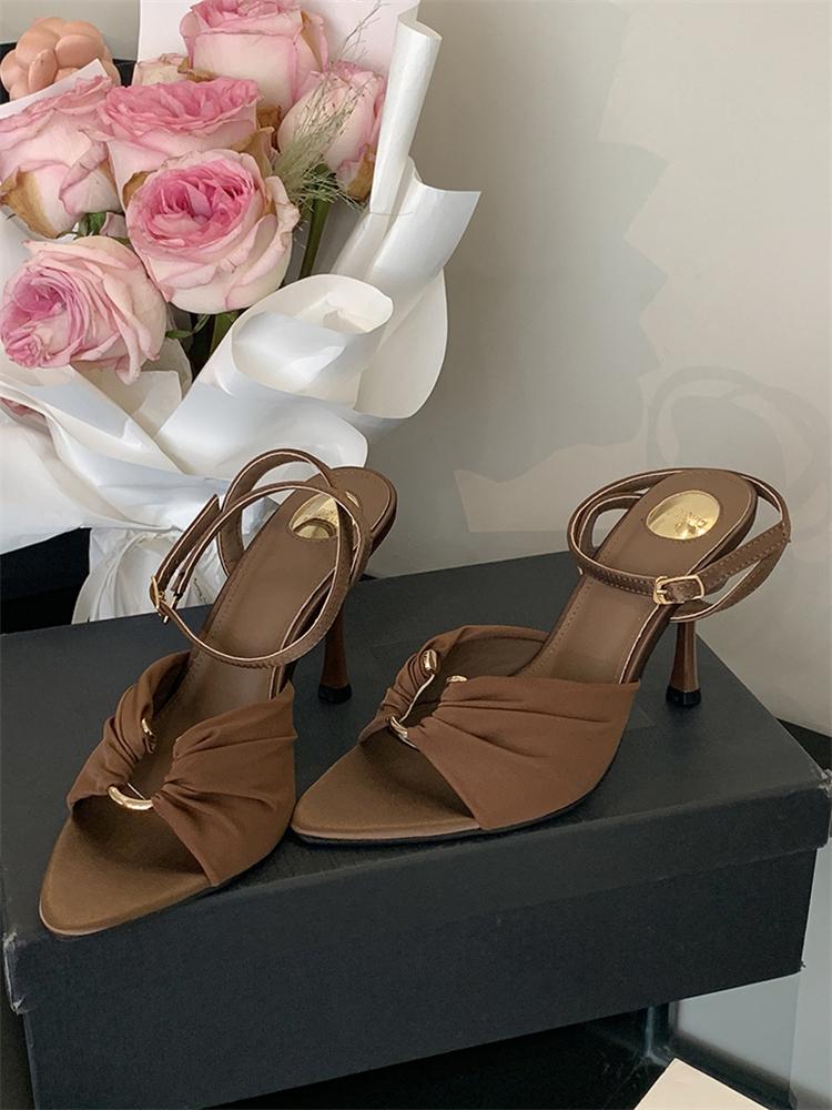 PesstweiFashion Street Style Elegant Thin High Heels Woman Pumps Pointed Toe Slingbacks Stripper Party Dress Shoes