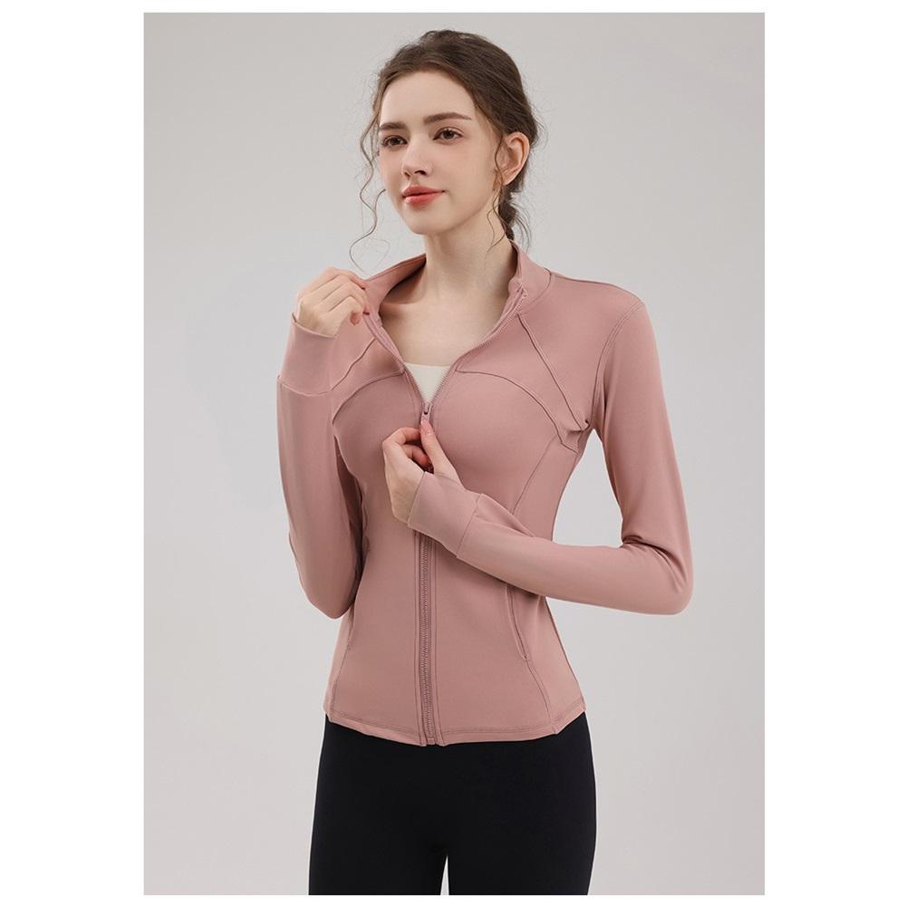 The New Yoga Pilates Jacket Is Slimming And Form-fitting, With A Stand-up Collar  High-end And Versatile Running, Fitness And Cycling Suit 