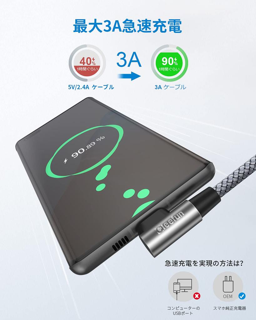 Cablu USB tip C compatibil Cablu tip C Cablu de încărcare tip C împletitură lungă de nailon, rezistentă, Cablu USB A la USB C Galaxy GoProHero Compatibil cu modele