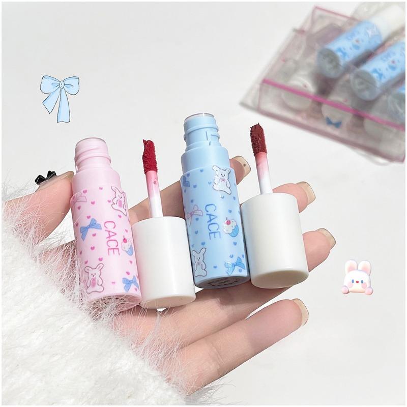 Little Bunny Lip Mud Set Velvet Nude Matte Texture Silky Lipstick Makeup