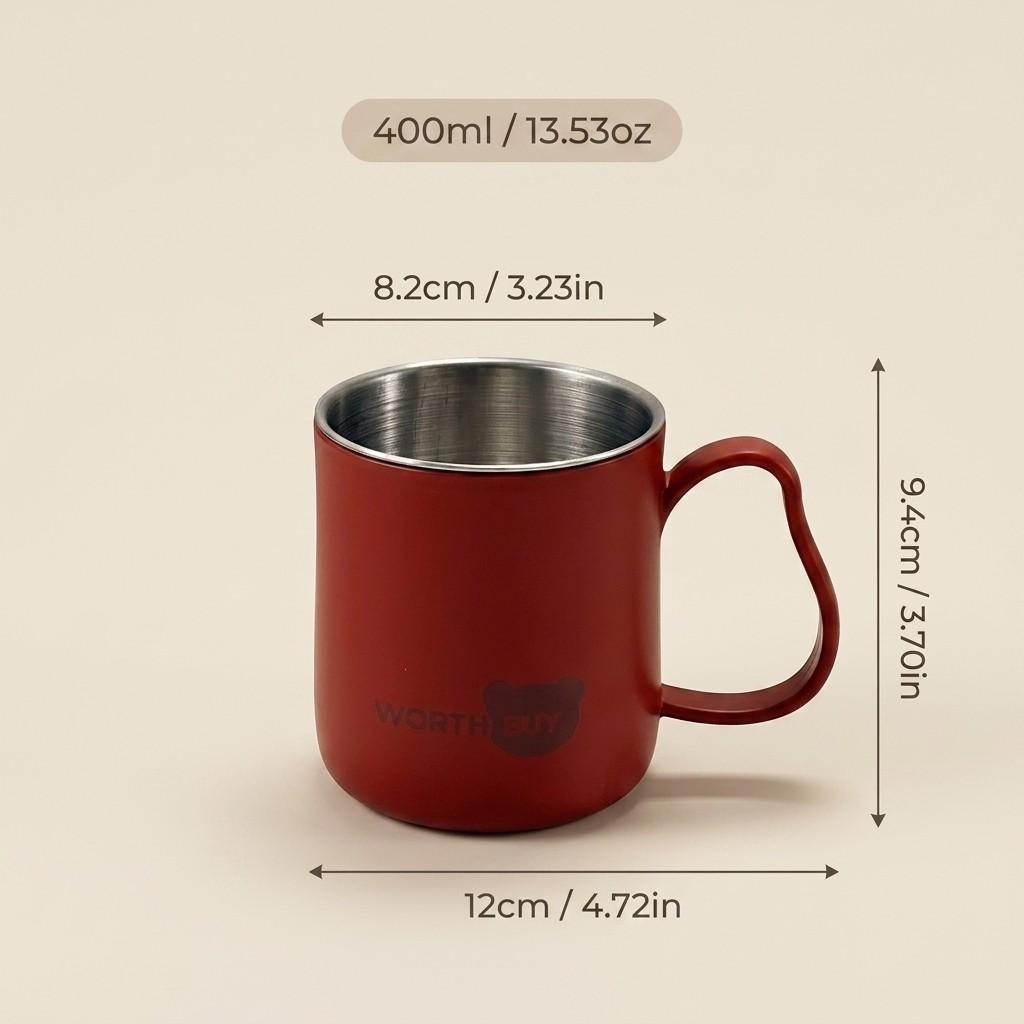 Unbreakable PP Plastic Bathroom Tumbler Cup with Handle Matte Toothbrush Mug Drinking Cup for Kids Home Bathroom Accessories