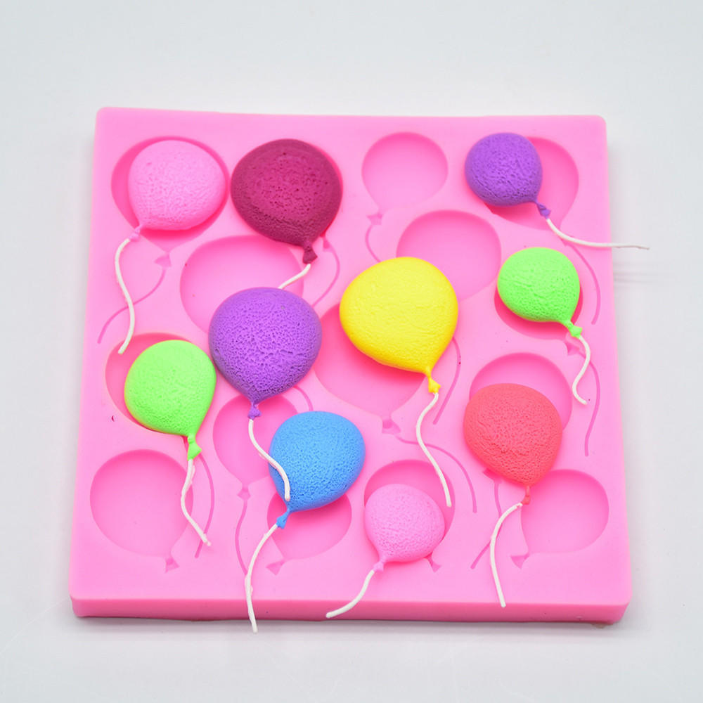 Silicone Balloons Fondant Cake Sugarcraft Chocolate Decorating Mold Baking Tools