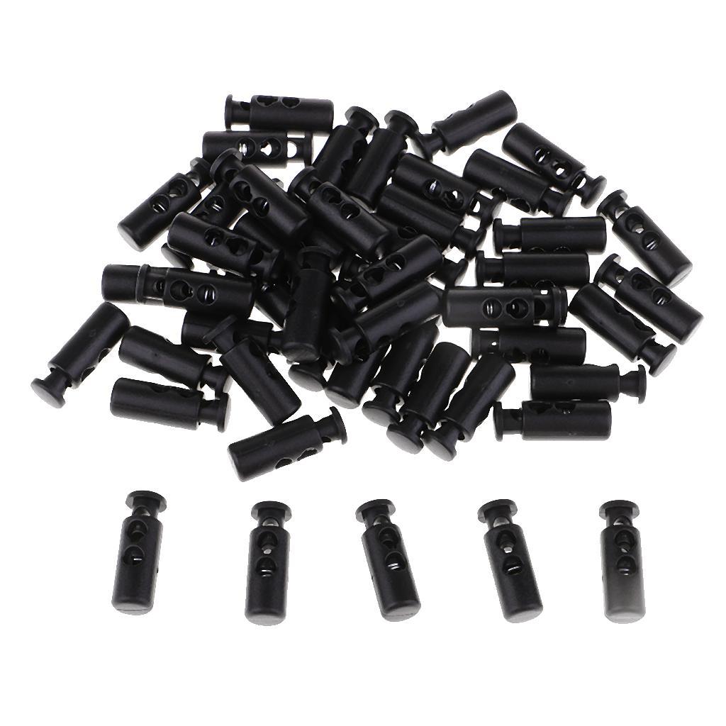 50pcs Plastic Double Hole Toggle Spring - XS038