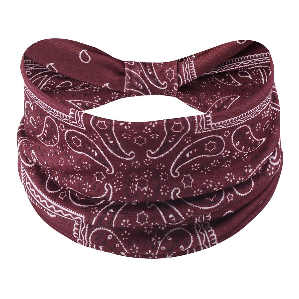 Cross-Border Women's Cotton Yoga Headband - Elastic, Sweat-Absorbing, Fashionable