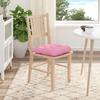 Seat Cushions 4 Pcs Pink 40 X 40 X 12 Cm Fabric