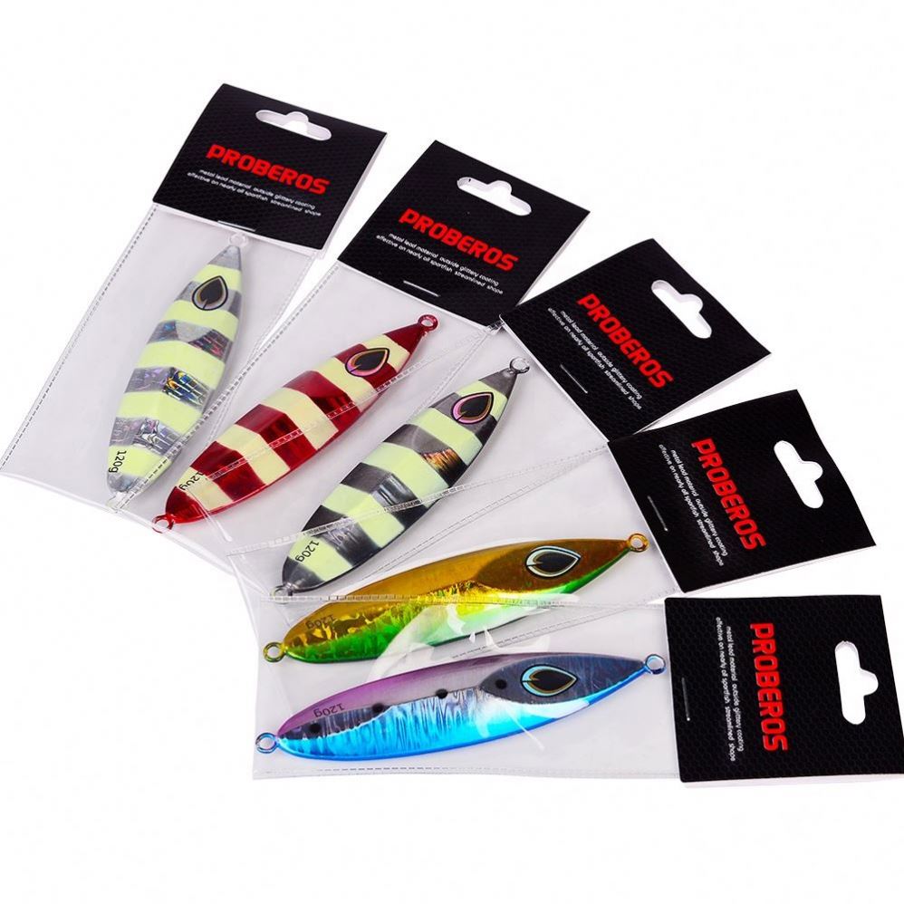 Saltwater Jigging Bait Fishing Lure 80G 100G 120G Long Cast Sea Fishing Metal Lead Slow Pitch Jigs