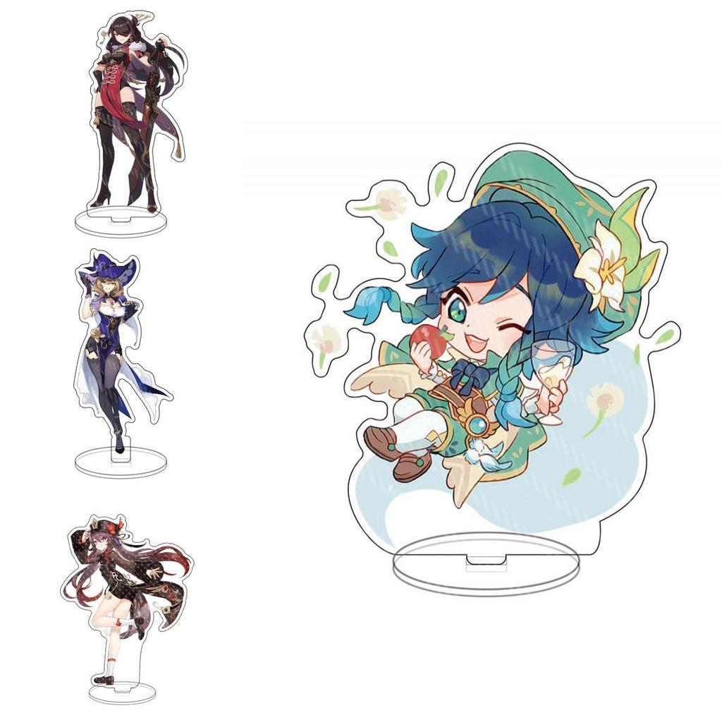 Unique Genshin Impact Acrylic Plate Stand With Beautiful Characters For Fans And Kids