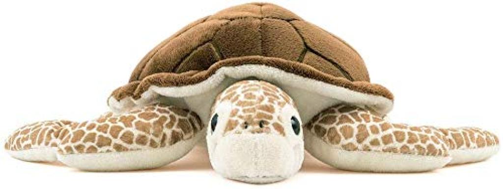 Calorata Loggerhead Sea Turtle Plush Toy Realistic Turtle Sea Creature Animal Toy Doll Gift Present Birthday Christmas Present (Medium Size/Soft