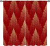 Kids Christmas Nutcracker Curtain Soldier Model Merry Xmas Window Treatments For Bedroom Living Room Snowflakes Winter Reddrapes