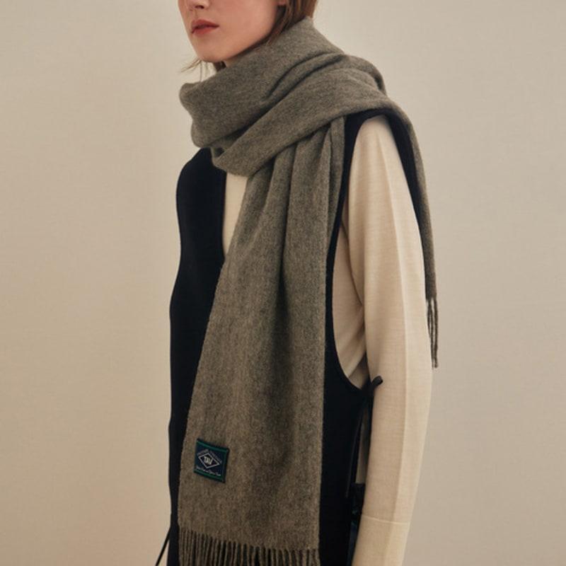 

TAV Merino Wool Shawl muffler - Grey Grey