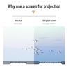 Portable 4K HD Projector Screen, 100-120 Inch Foldable Display for Home Movies