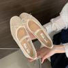 Fashion SUOJIALUN 2025 Summer New Brand Women Flat Shoes Fashion Mesh Ladies Elegant Boat Shoes Round Toe Shallow Slip On Ballerina Shoe
