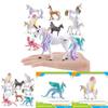 Animal Model Pvc Unicorn Rainbow Pegasus Dragon Figure For Childrens Educational Play