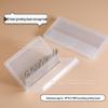 Nail Art Grinding Head Storage Box - Portable, Dustproof, Lightweight, Semi-Transparent Acrylic Organizer