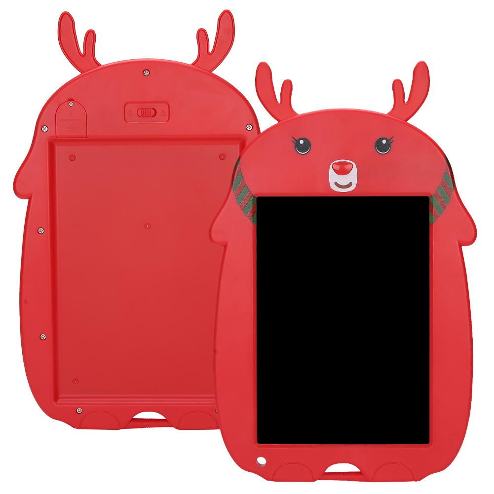 LCD Writing Tablet Christmas Deer Cartoon Red Children Electronic Drawing Graffiti Board