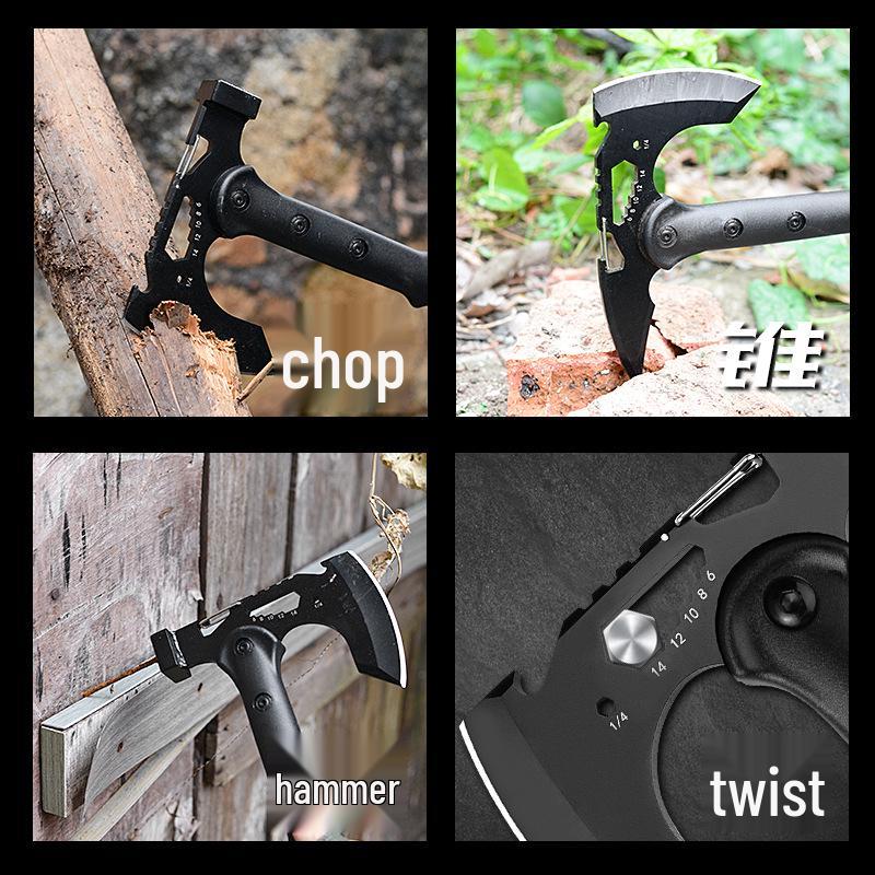 Multifunctional Outdoor Survival Axe for Woodworking and Camping