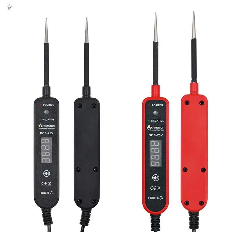 AERMOTOR EM289 Car Electrical Circuit Tester LED Digital Voltage Display Car Short Circuit Detector Diagnostic Tool